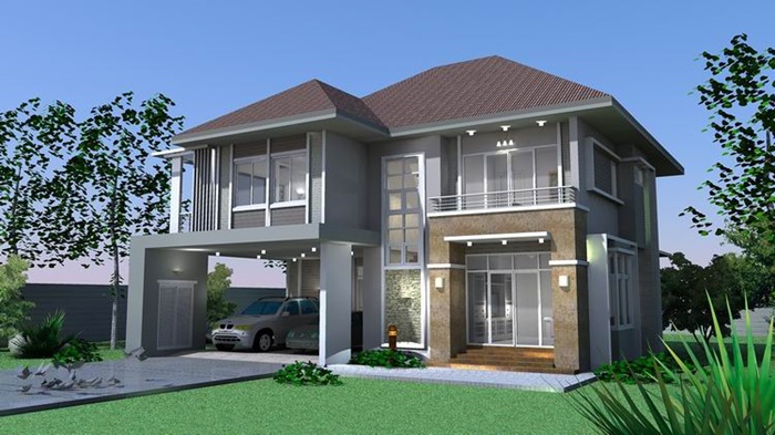  Modern 2-storey house plan 